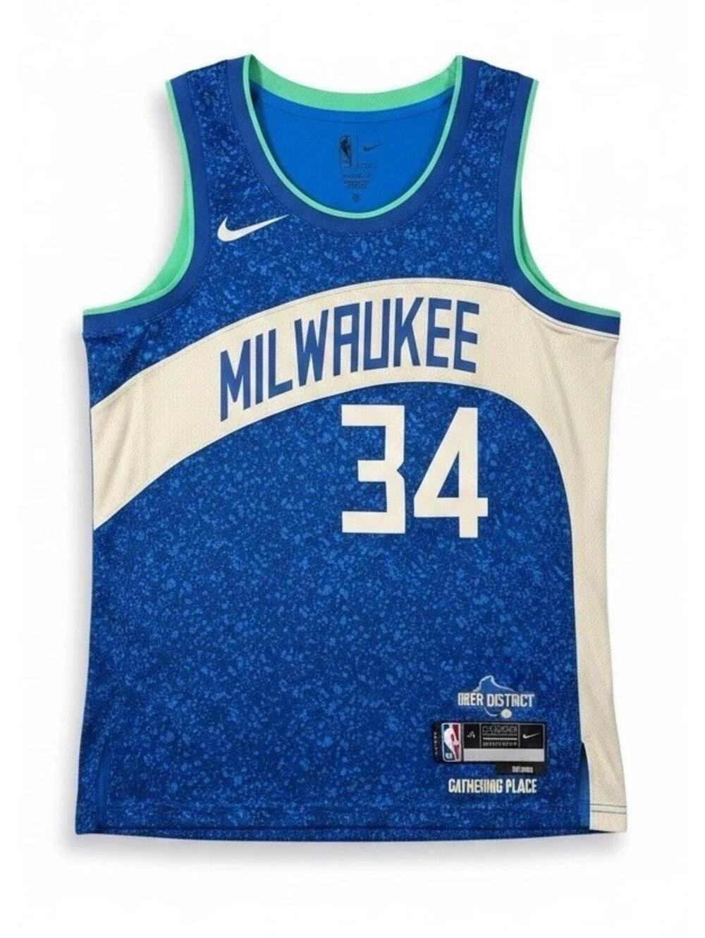 Milwaukee Bucks Giannis Antetokounmpo Nike Jersey Mens M
